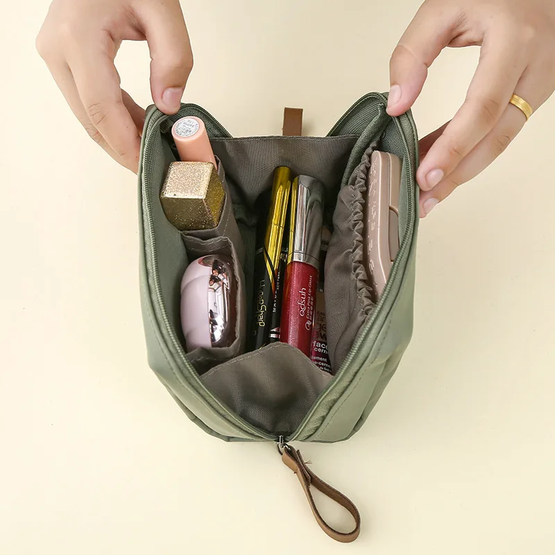 

Cosmetic Bag Korean Style Women Makeup Storage Bag Pouch Toiletry Waterproof Nylon Makeup Organizer Case For Travel Portable
