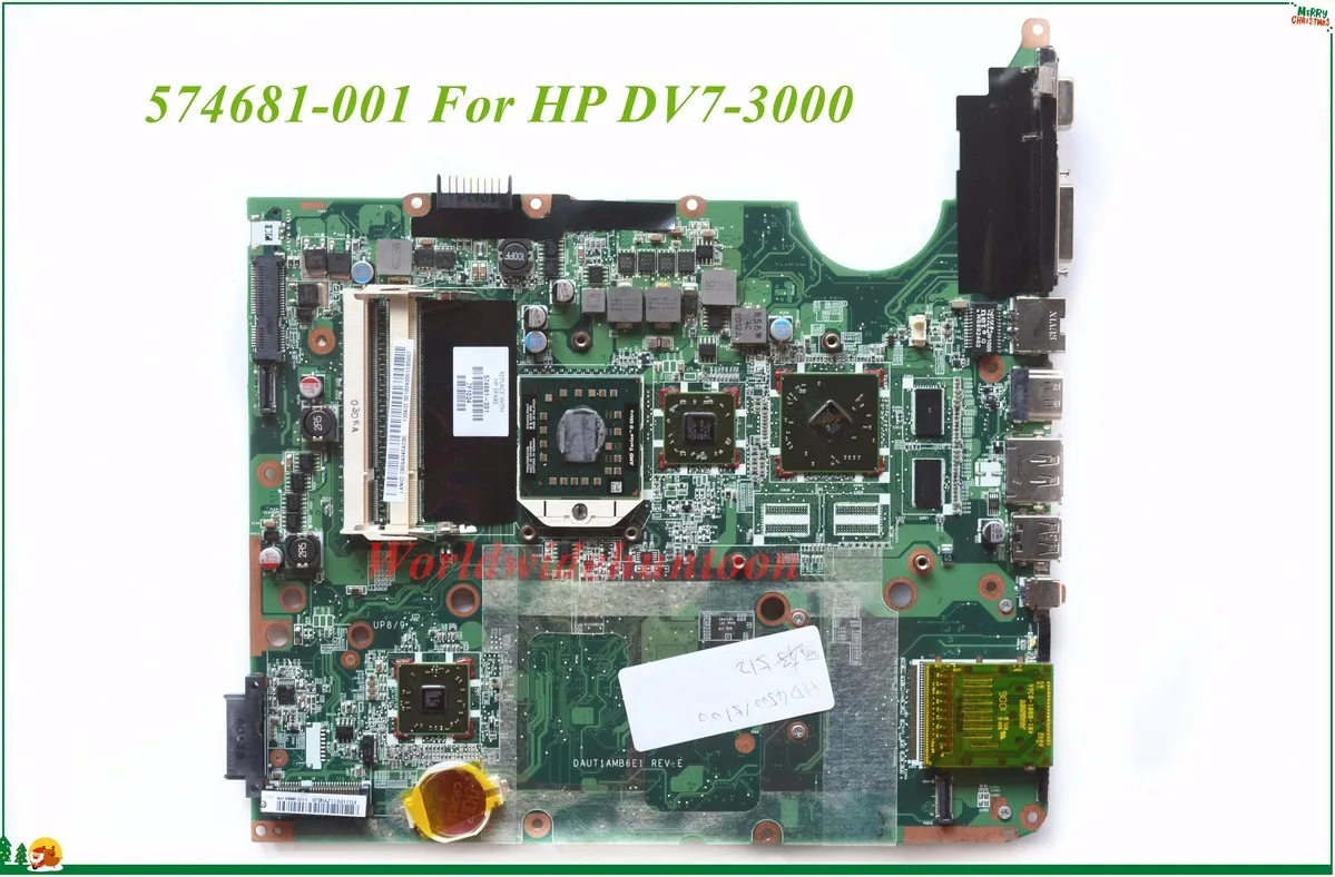 Высококачественная материнская плата MB 574681 001 для ноутбука HP DV7 3000 DAUT1AMB6E1 REV:E AMD CPU
