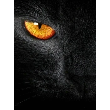 

YIKEE Diamond Embroidery Cat Cheshire Handmade Needlework DIY Diamond Embroidery Mosaic Rhinestone Picture y236