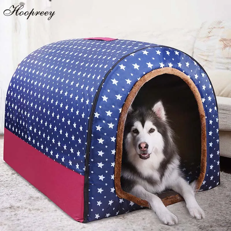 

Portable Washable Dog House Soft Removable Bed Mat Pet Kennel for Medium Small Dogs Durable Anti-slip Bottom Pet Supplies 10A