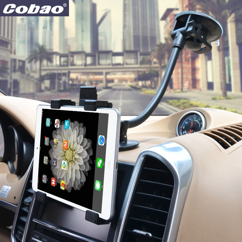 

Universal Tab Car Holder Tablet Windshield Stand Mount Long Arm Support Holders 360 Rotation with 5'' & 11'' Holder for Tablet