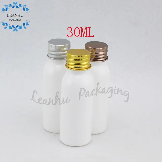 Download 30ml White Plastic Bottle With Aluminum Screw Cap, Portable Travel Bottle,Empty Cosmetics ...