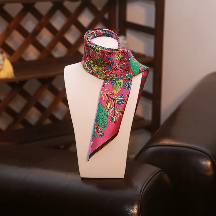 Buy Super silk scarf colorful flowers print