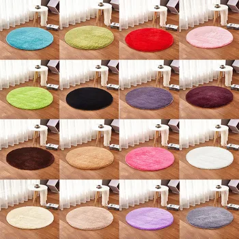 

Fluffy Round Rug Carpets for Living Room Decor Faux Fur Carpet Kids Room Long Plush Rugs for Bedroom Shaggy Area Rug Modern Mat