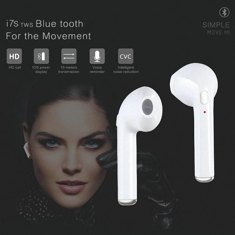 

Universal Wireless Bluetooth Earphones i7s TWS Earbuds With Mic For iphone Samsung Xiaomi 5 6 7 8 Redmi Note For Huawei LG