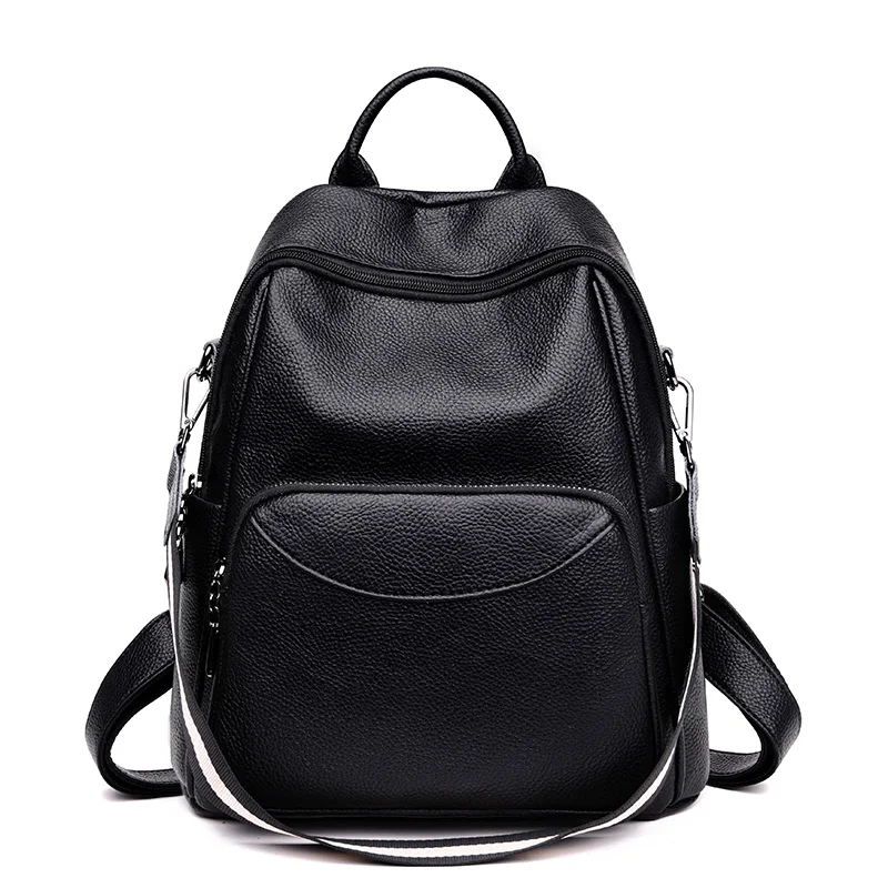 Vfemage Feminina, модный кожаный рюкзак, женский многофункциональный рюкзак, женский маленький рюкзак для путешествий, школьная сумка для девочек, Sac A Dos - Цвет: Black