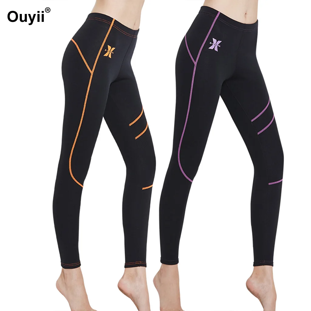 

Women Diving Suit Pants Yoga Tights Pants Surfing Wetsuit Running Trousers Snorkel Swimsuit Sports Wear Fitness Jogging Leggings