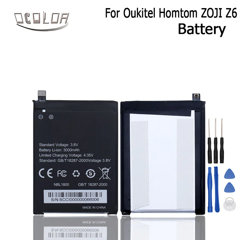 Ocolor для Homtom ZOJI Z6 аккумулятор мобильного телефона сменный аксессуар аккумуляторы