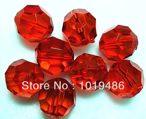 

Red color 20MM Acrylic Faceted Beads 115pcs/lot Transparent Round Bicone Hexagon Beads for Chunky Necklace!!