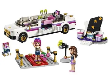 

265PCS New 10405 Girl Friends Series DIY Building Blocks Pop Star Limo kids Bricks toys Gift Compatible With 41107 for children