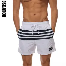 Горячая полосатые купальные шорты с эластичной резинкой на талии для купания для серфинга доска купальники для мужчин пляжные шорты водные виды спорта