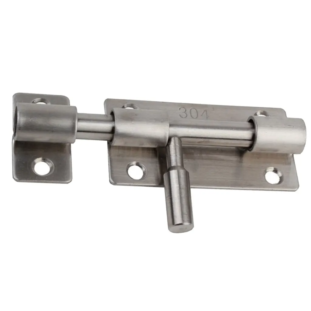 Stainless Steel Door Bolts Security Door Guard Flush Latch Slide Bolt Lock Hardware