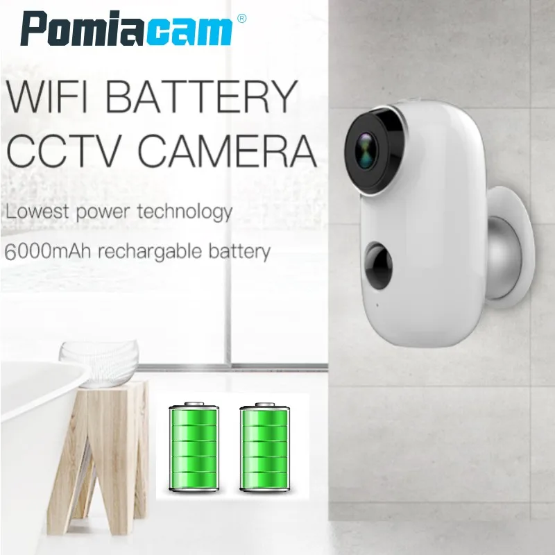 100 Wire Free Battery Camera A3 720p Wireless Wifi IP Camera Outdoor
