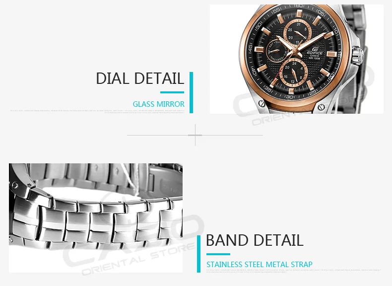 Casio Edifice часы для мужчин подарок наручные часы водонепроницаемый дизайн модные кварцевые мужские часы EF-326 полная сталь Водонепроницаемый relogio
