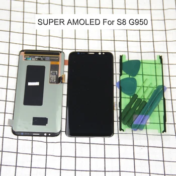 

SUPER AMOLED for SAMSUNG GALAXY S8 Display G950 G950F Touch Screen Digitizer For Samsung S8 LCD