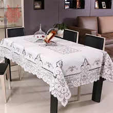 Pastorale style vente chaude Table Tissu Percé À Manger Couverture De Table Textile de Maison blanc chemin de table SP1503
