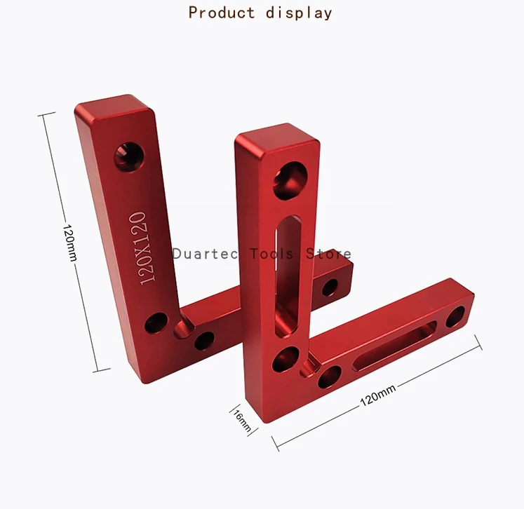 Набор из 2 шт. 120 мм(новая версия) из алюминиевого сплава 90 градусов позиционирование квадратов L форма Угловой зажим дерево металлическая Сварка фиксирующий инструмент