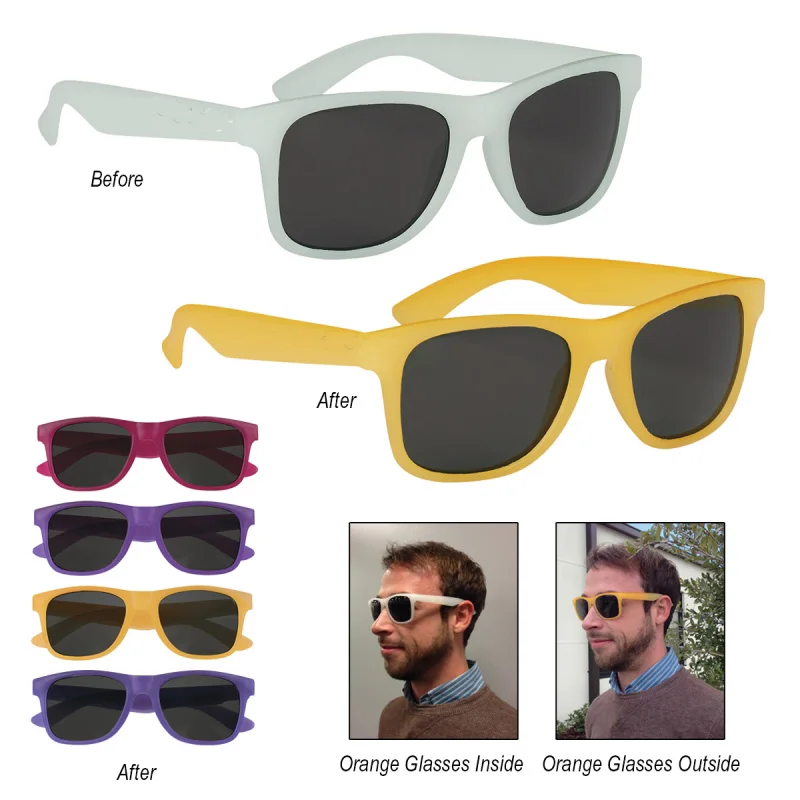 2019 Веселые вечерние Цвет изменение солнцезащитные очки УФ-защита для объектива