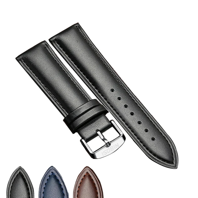 

NIBOSI Genuine Leather Watch Band Strap ,Stainless Steel Watch Strap ,Size 20 22 mm ,Gold Stainless Steel Mesh Belt Bracelet
