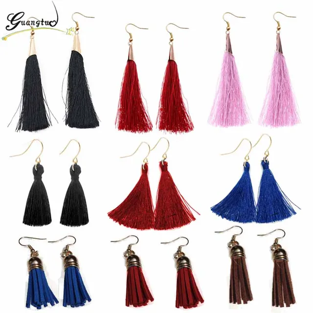 Fashion Ethnic Style Multicolour Tassel Drop Earrings For Women Jewelry Statemen Fashion Ethnic Style Multicolour Tassel Drop Earrings For Women Jewelry Statemen