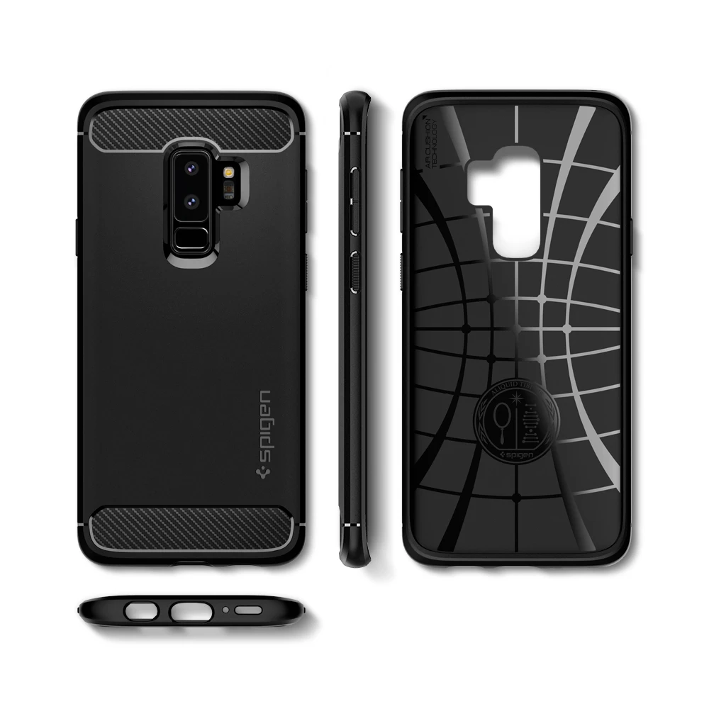 Прочный защитный чехол Spigen для samsung Galaxy S9 Plus/S9+(большой размер 6,2 дюйма