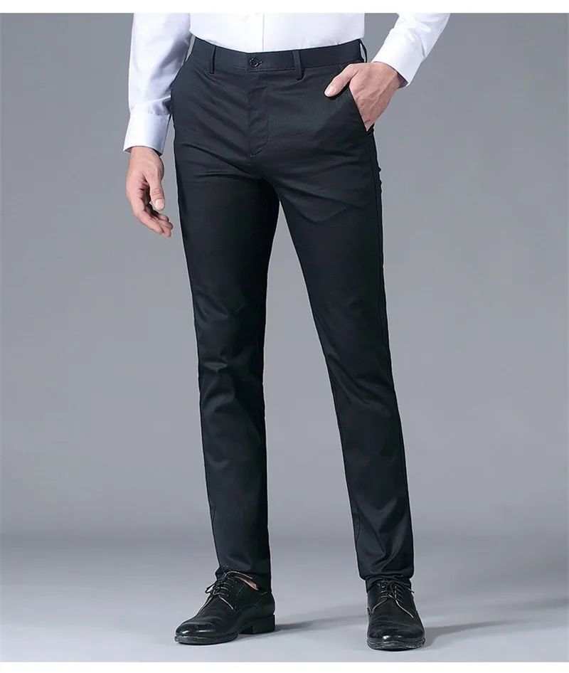 Мужские прямые брюки хорошего качества, формальная одежда, повседневные брюки, мужской костюм, брюки большого размера, мужские костюмы, брюки размера 38
