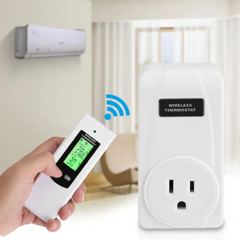 Wireless Thermostat Socket Temperature Regulator Heating and Cooling