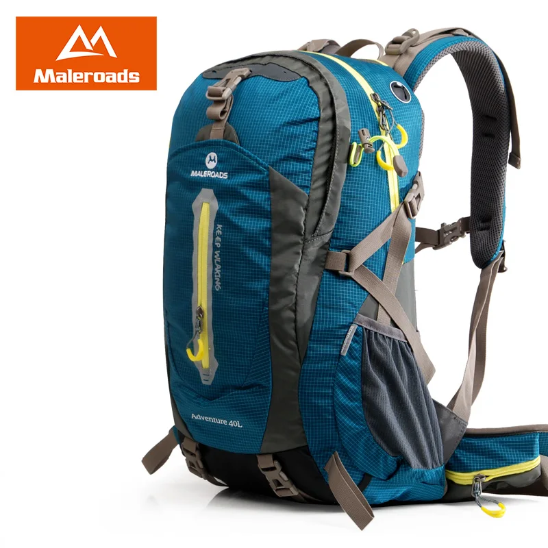 Maleroads 50L 40L التخييم المشي لمسافات طويلة للماء السفر Mochilas المراهقين الرياضة تسلق الجبال أكياس حزمة للرجال النساء