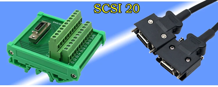 Плата клеммы реле SCSI 20 SCSI20 CN1 или разрывной кабель 20P 10320 для распределения