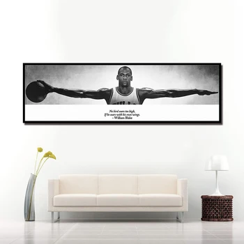 

Wall Art Canvas Picture For Living Room Bedside Home Decor Michael Jordan Sports Basketball Star Poster HD Print Canvas Painting