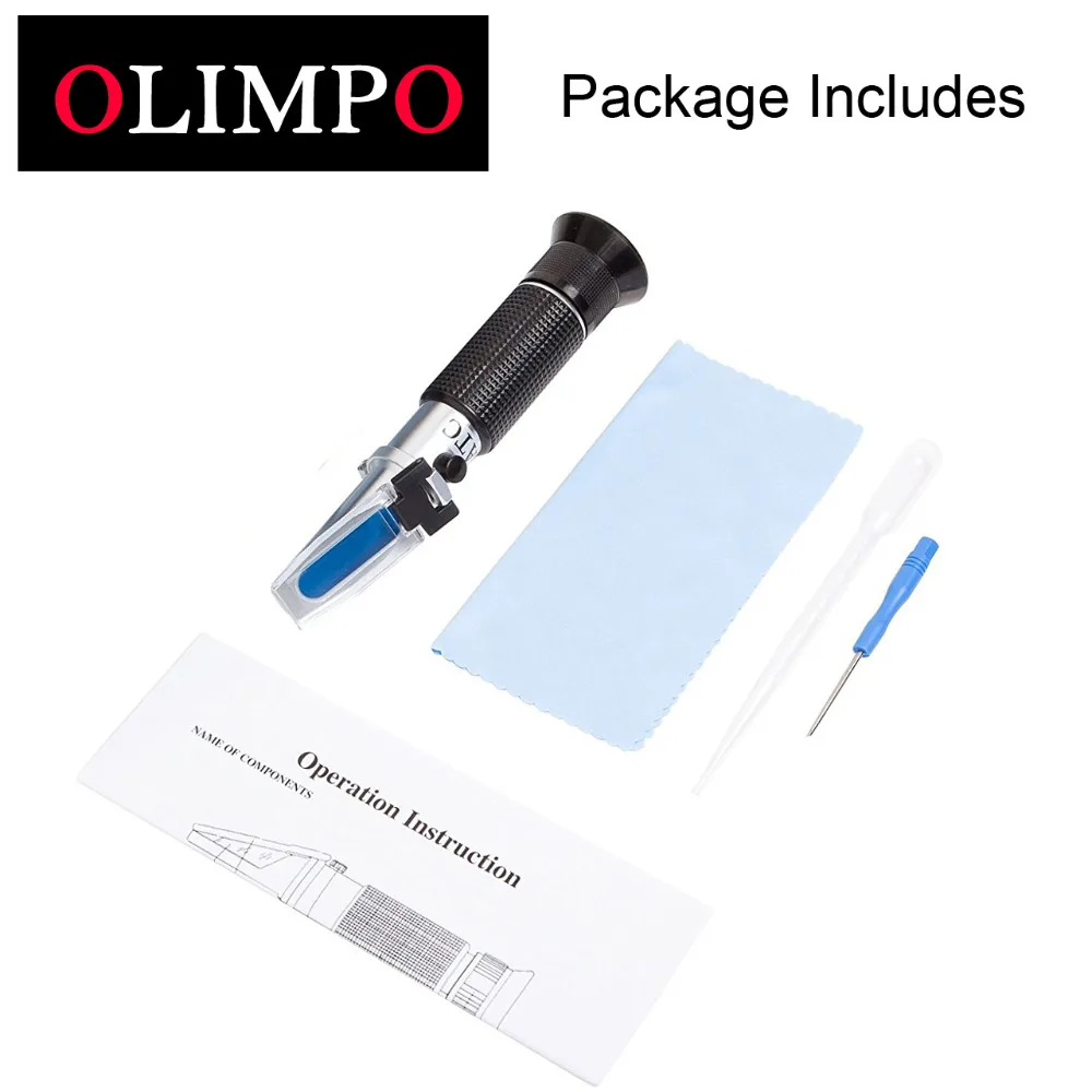 Olimpo RHS-100ATC аквариумный рефрактометр 0-10% соленость 1,000-1,070 соль SG морской соленомер