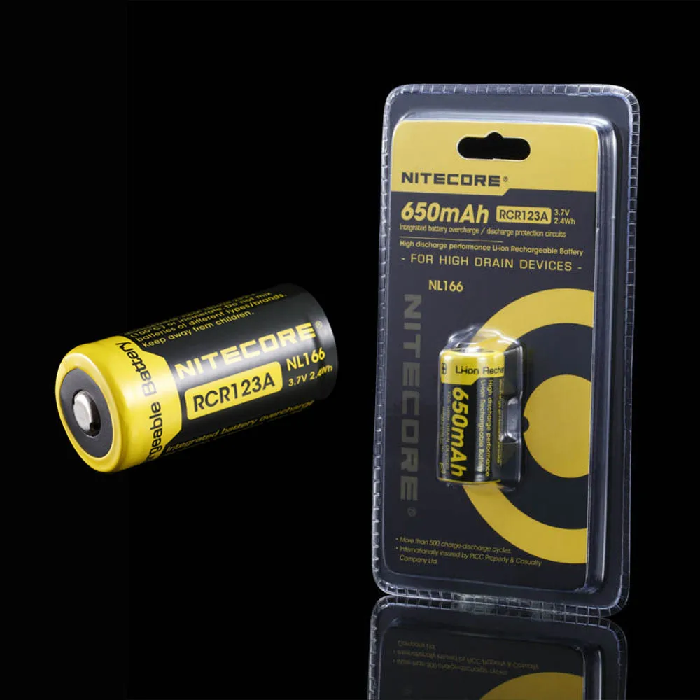 Details about / Nitecore MH1C Cree XM-L2 600 Lumens USB Rechargeable //Battery RCR-123A
