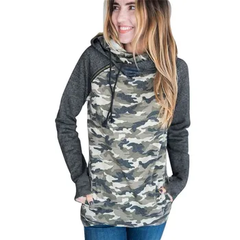 

Phertiful Winter Autumn Women Long Sleeve Size S-XXXL Casual Top Tees Pullovers Camouflage
