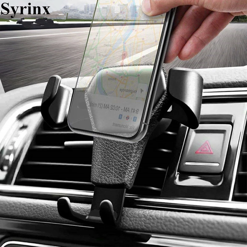 Гравитационный Автомобильный держатель для телефона в автомобиле, крепление на вентиляционное отверстие, без магнита, для iPhone X XS 7, Xiaomi, мобильный телефон, сотовый телефон, gps, подставка, поддержка