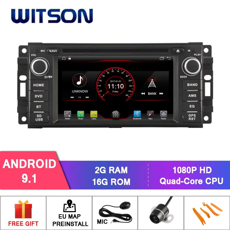 Best WITSON Android 9.1 car dvd player For For CHRYSLER JEEP DODGE Built-in OBD Function CAPACTIVE 1024*600 Screen 0 Best WITSON Android 9.1 car dvd player For For CHRYSLER JEEP DODGE Built-in OBD Function CAPACTIVE 1024*600 Screen 0