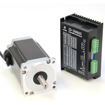 

86HBP155AL4S stepper motor +860 drive body length 155mm shaft diameter 14 motor driver set