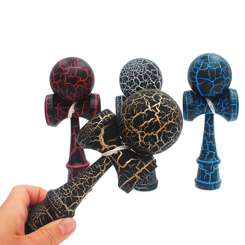 

Hot Sales Wooden Toys Outdoor Sports Kendama Toy Balls Colorful Design of Crack Beech Wood for Kids & Adult Outdoor Ball Sports
