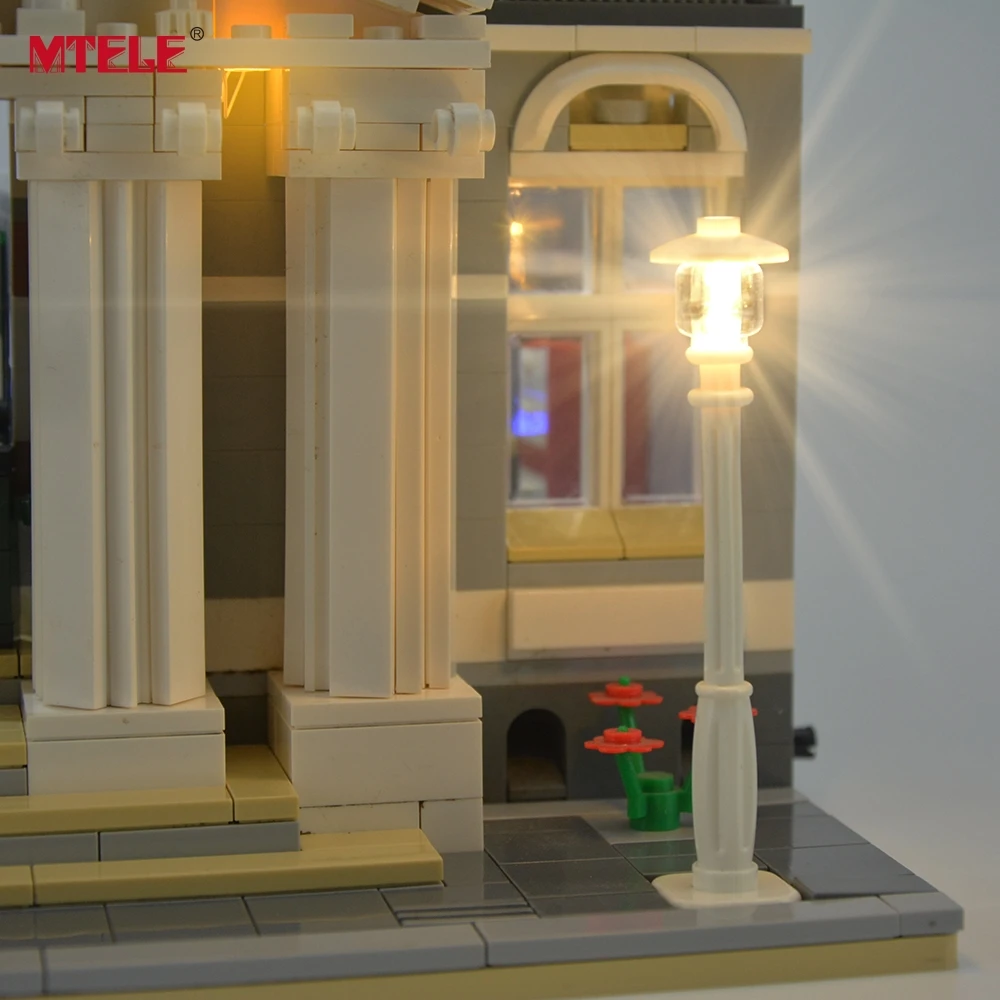 MTELE бренд светодиодный светильник комплект для 10224|compatible with lego|lego kitblock building |
