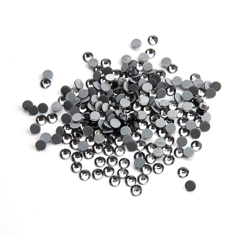 144Pcs Ss20 Hot Fix Rhinestones Flat back Glass Stone Strass Iron On Crystal Fabric Garment hotfix wedding Clothes Shoes Jewelry - Цвет: grey