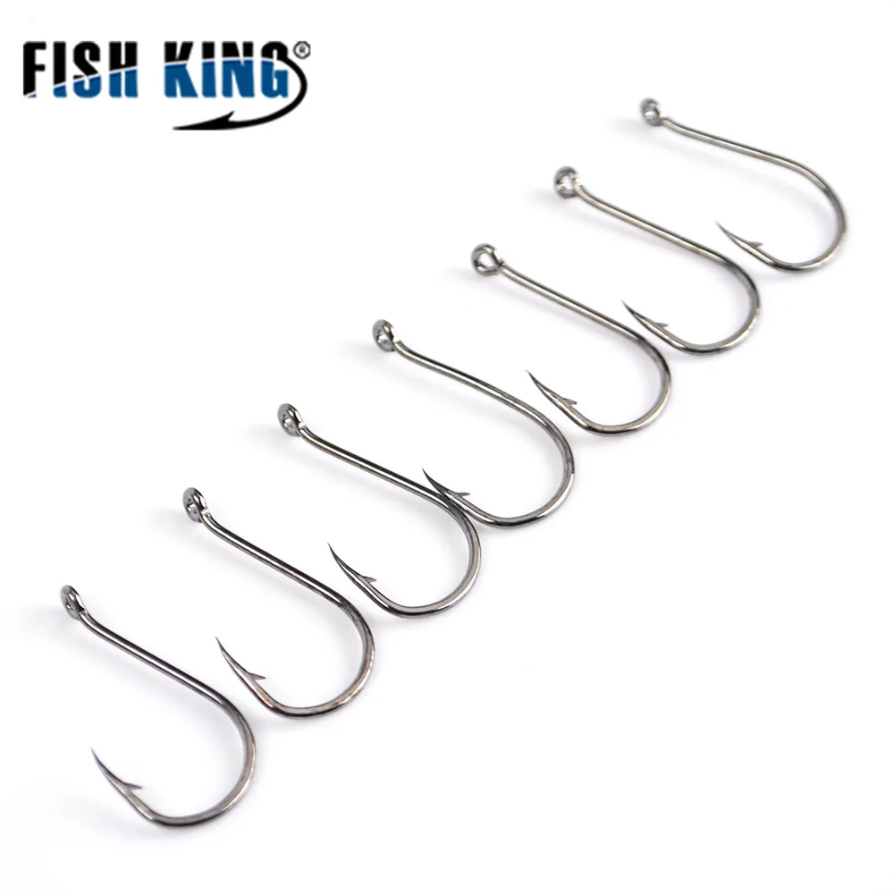 

FISH KING High Carbon 3Pack 30pcs 1/0#-10# ISE Fishing Hook ISEAMA With Eye Carp Catfish Anzol Peche Japan Tackle Fishing