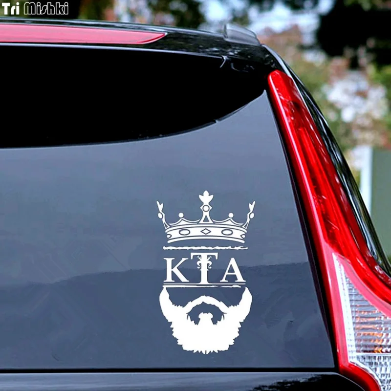Tri Mishki HZX072 20*12.1см 1 4 шт наклейки на авто kta кта с короной и бородой машину наклейка
