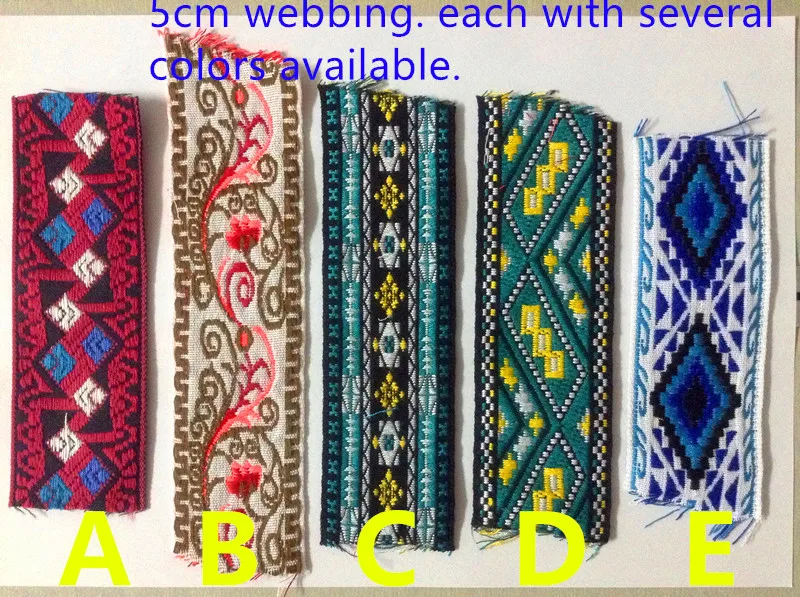 

5cm high quality jacquard webbing, guitar belt straps webbing,bag belt webbing,DW180908A