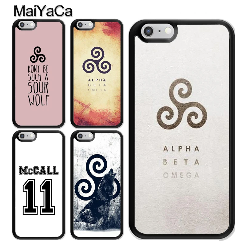 

MaiYaCa Teen Wolf Scott McCall logo Coque Accessories For iPhone 6 6S 7 8 Plus X XR XS MAX 5S SE Case TPU Phone Cover