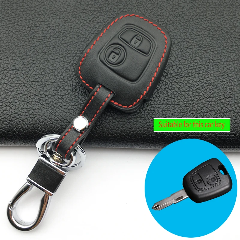 Кожаный чехол для автомобильного ключа Peugeot 407 308 3008 508 207 208 307 408 Citroen Автомобильный