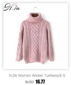 H.SA Winter Warm Sweaters and Twisted Pullovers Women Casual Short Feminino Knitted Sweater Jumpers Cheap Sweaters China sueter