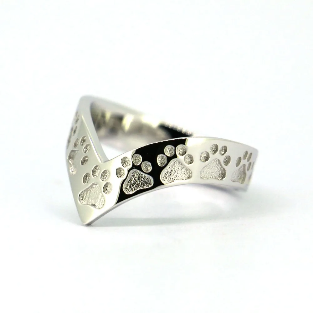 固体スターリングシルバーリング 子犬足リング 犬フットプリントウィッシュボーンリング Feet Ring Paw Ringring Ring Aliexpress 固体スターリングシルバーリング 子犬足リング 犬フットプリントウィッシュボーンリング Feet Ring Paw Ringring Ring Aliexpress