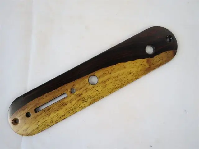 

Hand made rosewood(cocobolo) Guitar Tele Telecaster Control Plate #2894