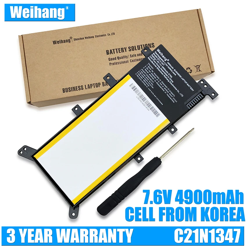 7,6 V 37WH 4900 мА/ч, weihang C21N1347 ноутбук Батарея для ASUS K555 K555LD R556 R556L VM510 VM510L VM590 VM590L W519 W519L