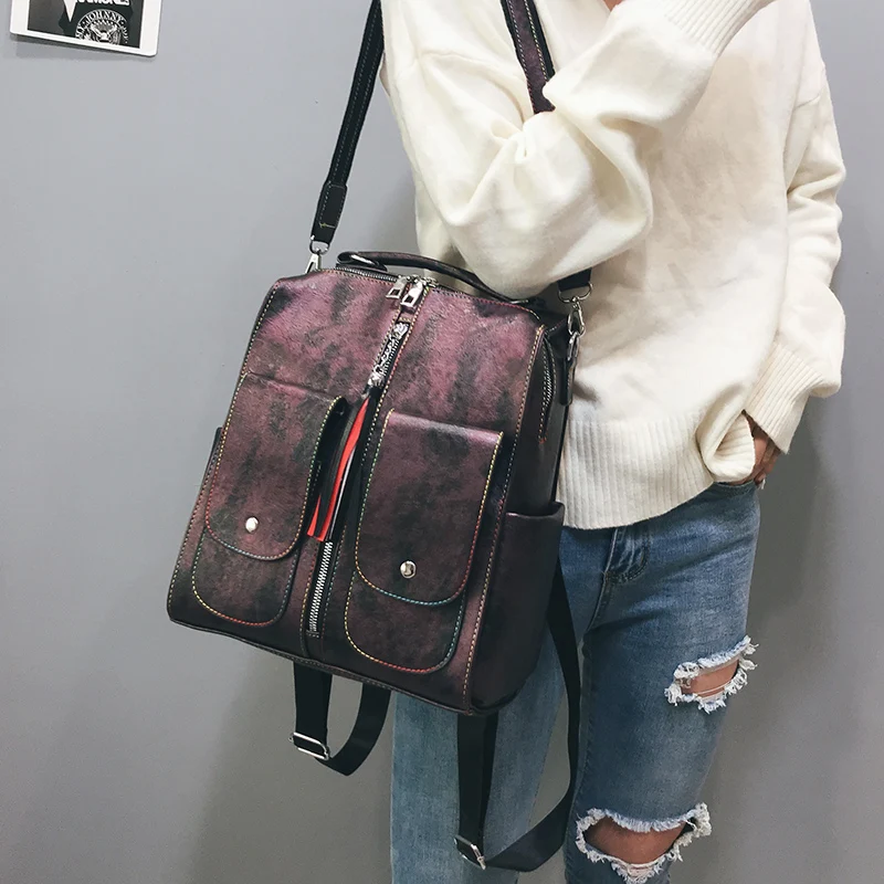 CHALLEN Fashion New Woman Backpack Vintage Best Women Bagpack Summer Backpack Female Grils Travel Bag Rucksack Mochila Bags
