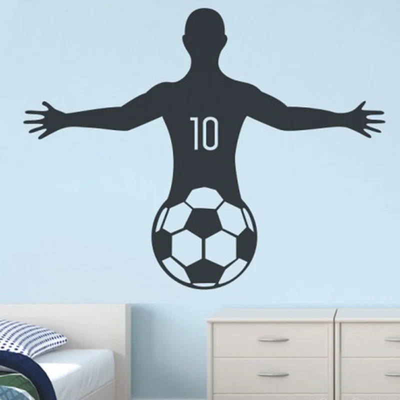 Football Fans DIY Vinyl Wall Sticker Living room Bedroom Home Decoration Wall Decals Art Murals